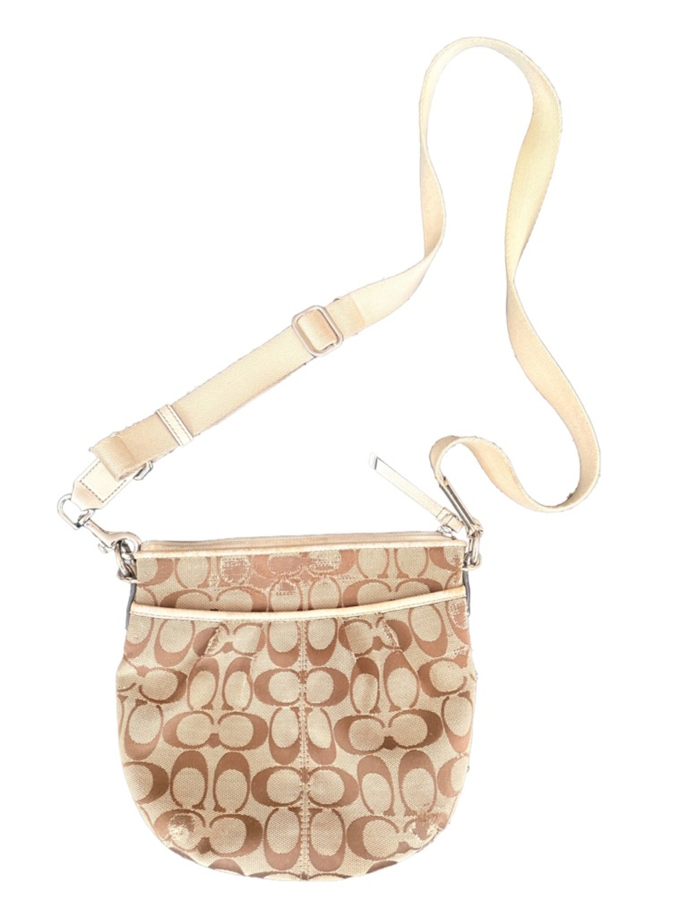 Coach Signature Jacquard Crossbody Bag with Adjustable Strap